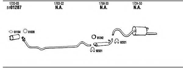 WALKER PE50433 Система випуску ОГ