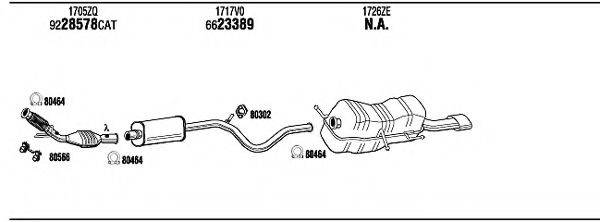 WALKER PEK18775 Система випуску ОГ