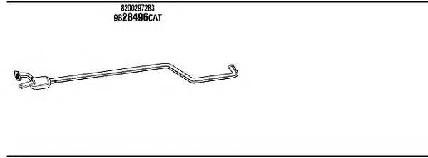 WALKER REH16422 Система випуску ОГ