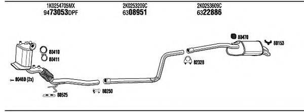 WALKER VWH19236BB Система випуску ОГ