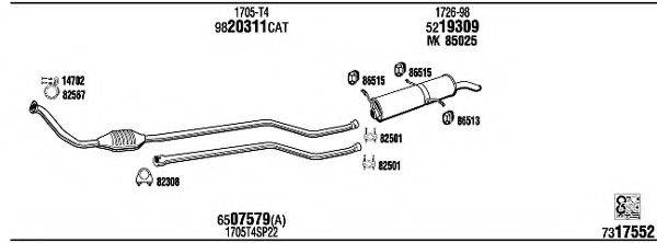 FONOS CI25044 Система випуску ОГ