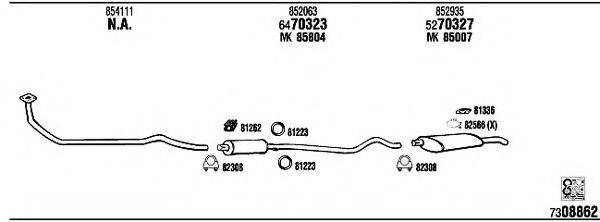 FONOS OP40157 Система випуску ОГ