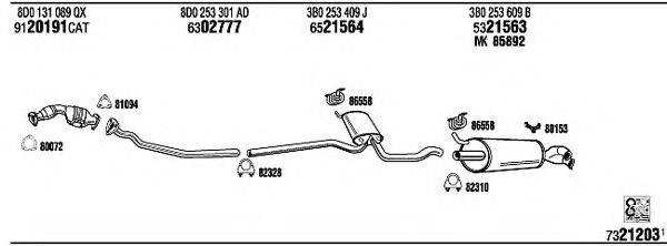 FONOS VW00019 Система випуску ОГ