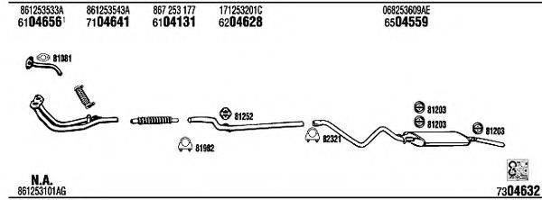 FONOS VW35155 Система випуску ОГ