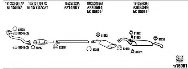 FONOS VW36013A Система випуску ОГ