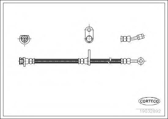 CORTECO 19032892 Гальмівний шланг