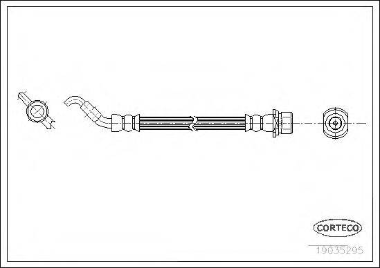 CORTECO 19035295 Гальмівний шланг