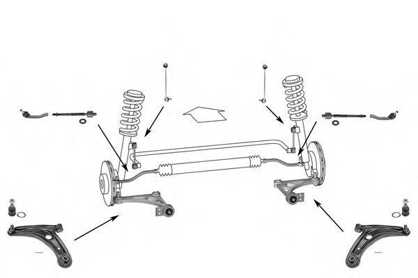MEYLE WG0483800 Рульове управління; Підвіска колеса