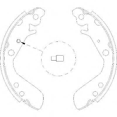 REMSA 415600 Комплект гальмівних колодок