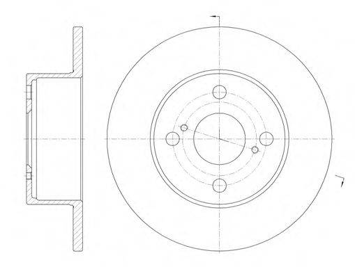 REMSA 687100 гальмівний диск