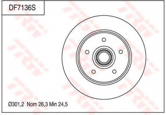 TRW DF7136S гальмівний диск