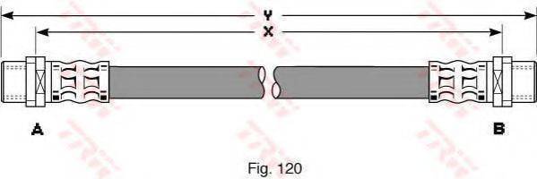 TRW PHA343 Гальмівний шланг