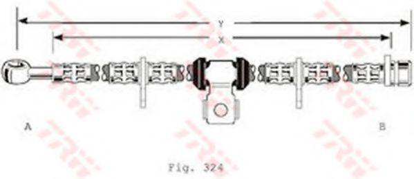 TRW PHD134 Гальмівний шланг