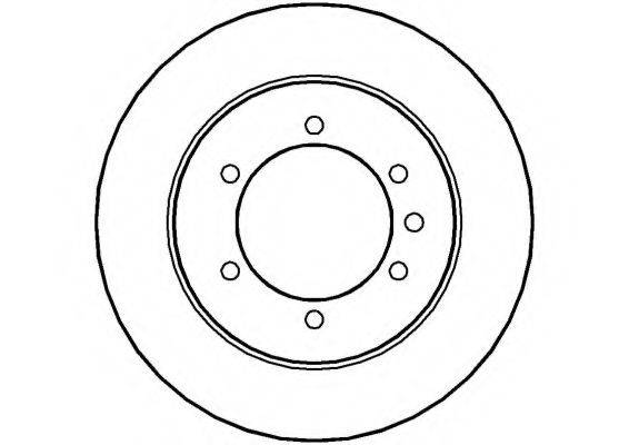 NATIONAL NBD826 гальмівний диск