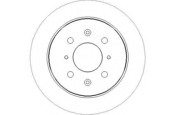 NATIONAL NBD1507 гальмівний диск