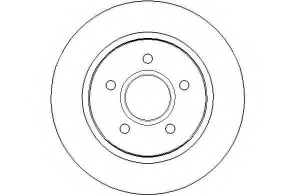 NATIONAL NBD1707 гальмівний диск