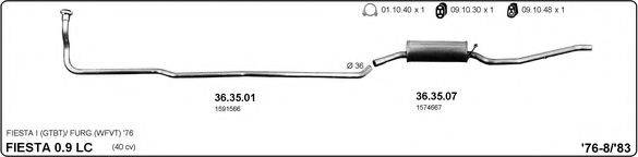 IMASAF 525000104 Система випуску ОГ