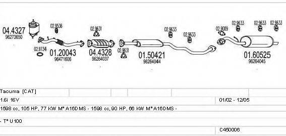 MTS C450006013513 Система випуску ОГ