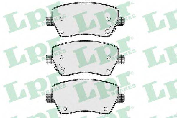 LPR 05P1621 Комплект гальмівних колодок, дискове гальмо
