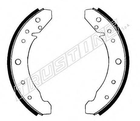TRUSTING 124243 Комплект гальмівних колодок