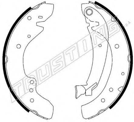 TRUSTING 7203 Комплект гальмівних колодок
