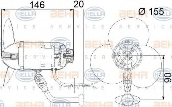SCANIA 471 626 Електродвигун, вентиляція салону