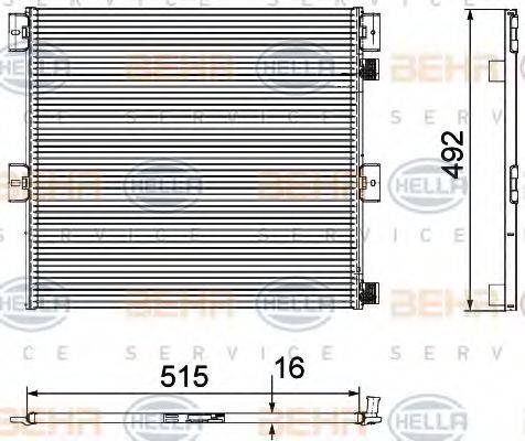 VOLVO 2 080 975 9 Конденсатор, кондиціонер