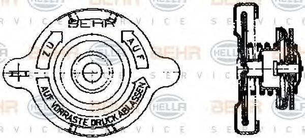 MERCEDES-BENZ 000 501 34 15 Кришка, резервуар охолоджувальної рідини