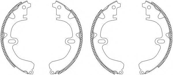 HELLA 8DB355003321 Комплект гальмівних колодок