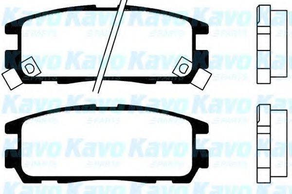 KAVO PARTS BP3503 Комплект гальмівних колодок, дискове гальмо