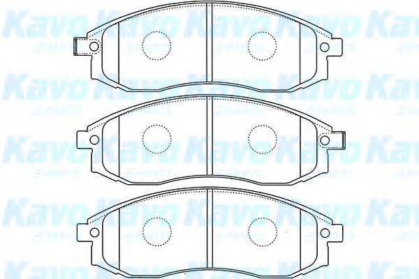 KAVO PARTS BP5535 Комплект гальмівних колодок, дискове гальмо