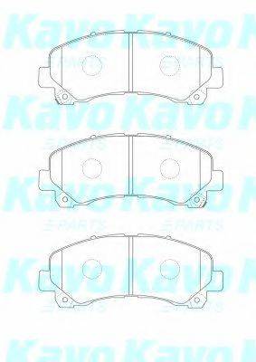KAVO PARTS BP3517 Комплект гальмівних колодок, дискове гальмо