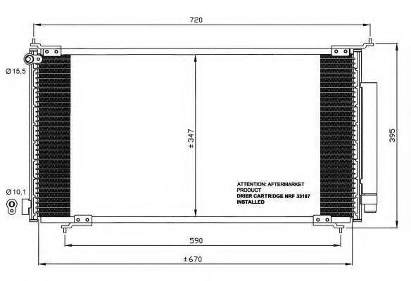 NRF 35561 Конденсатор, кондиціонер