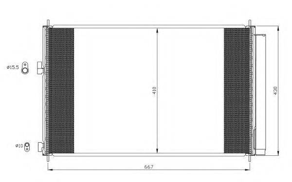 NRF 35641 Конденсатор, кондиціонер