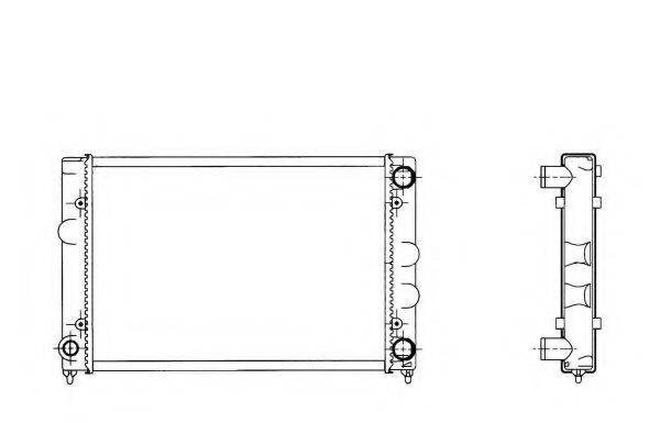 NRF 509505 Радіатор, охолодження двигуна