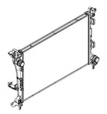 NRF 58427 Радіатор, охолодження двигуна