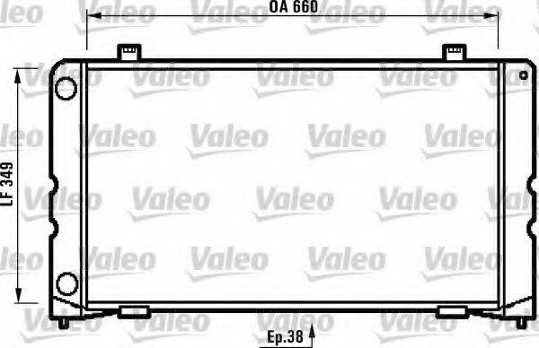 VALEO 731229 Радіатор, охолодження двигуна