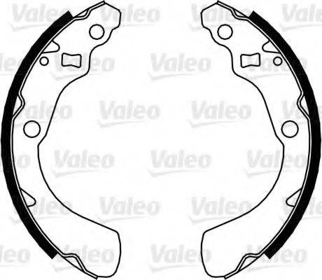 VALEO 564087 Комплект гальмівних колодок