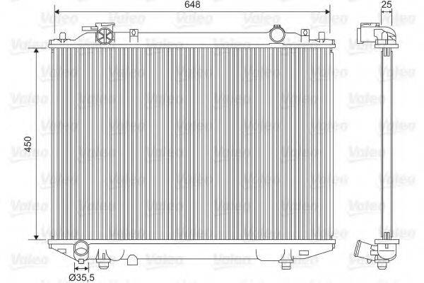 VALEO 701615 Радіатор, охолодження двигуна