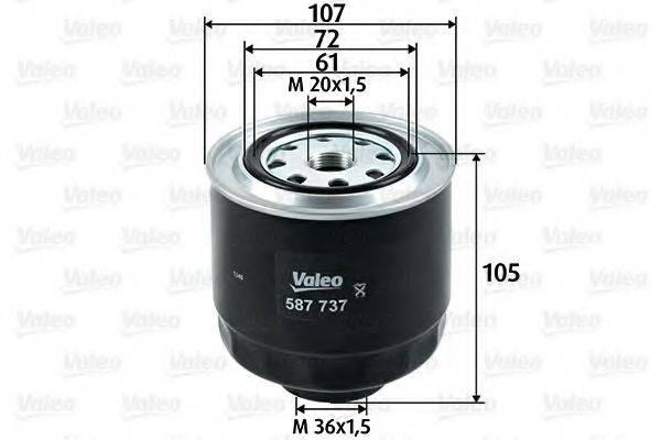 VALEO 587737 Паливний фільтр