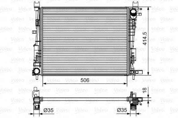 VALEO 701514 Радіатор, охолодження двигуна