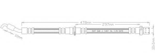 REMKAFLEX 5432 Гальмівний шланг