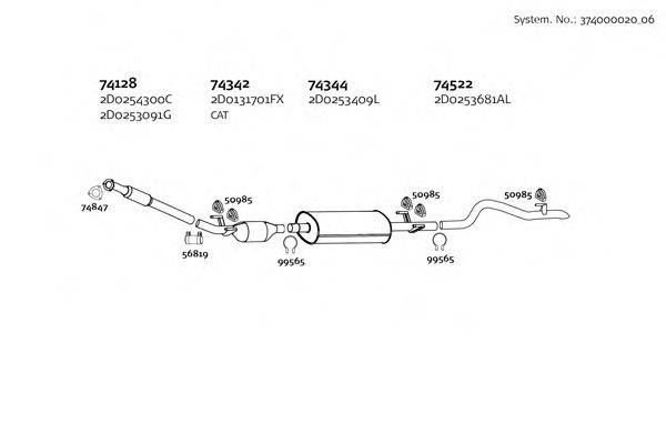 DINEX 37400002006 Система випуску ОГ