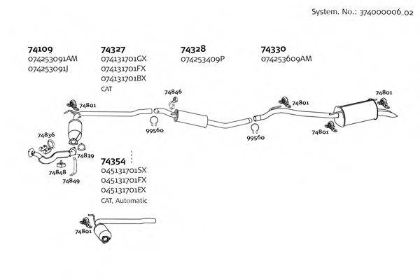 DINEX 37400000602 Система випуску ОГ