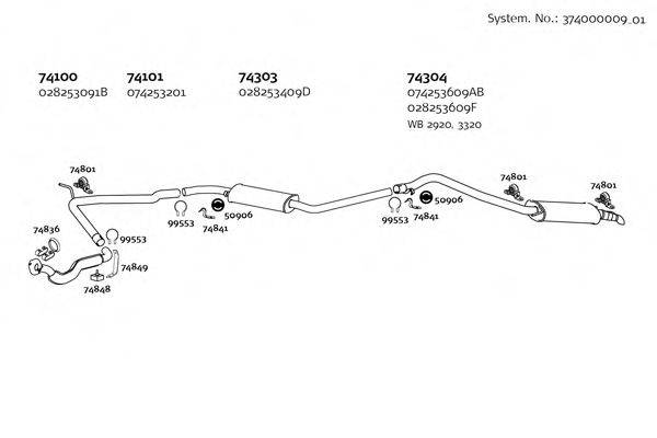 DINEX 37400000901 Система випуску ОГ