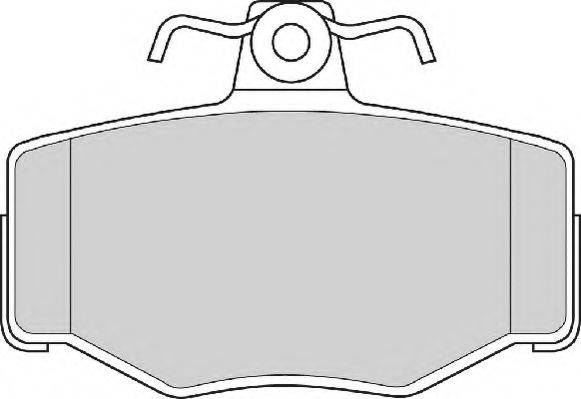 NECTO FD6477A Комплект гальмівних колодок, дискове гальмо