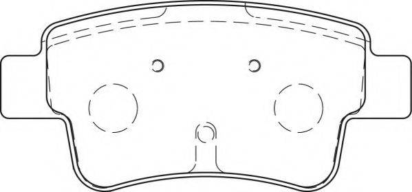 NECTO FD7265A Комплект гальмівних колодок, дискове гальмо