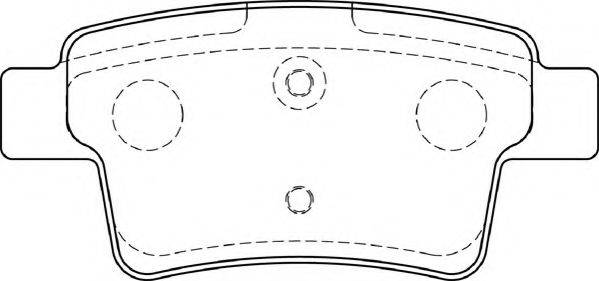 NECTO FD7298A Комплект гальмівних колодок, дискове гальмо