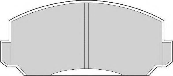 NECTO FD904A Комплект гальмівних колодок, дискове гальмо
