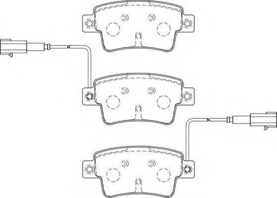 NECTO FD7493A Комплект гальмівних колодок, дискове гальмо